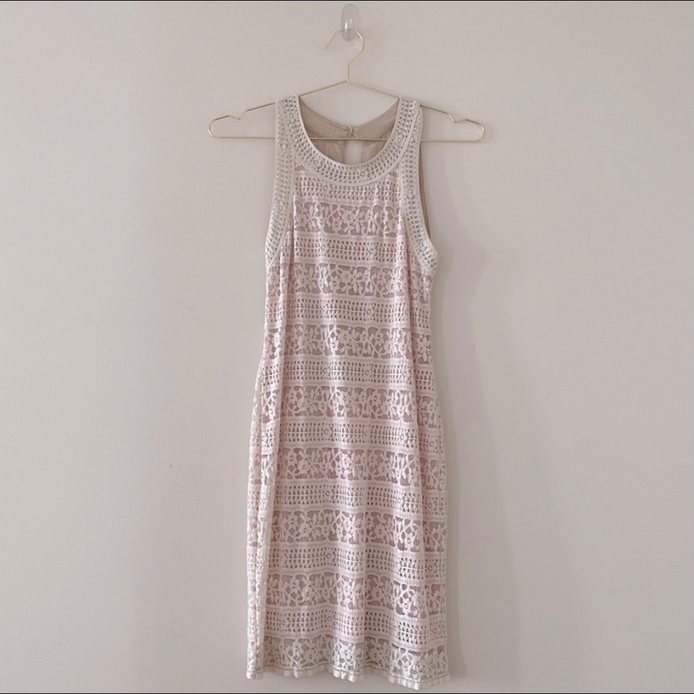Urban Outfitter’s KimchiBlue Cream/Pink Lace Dress